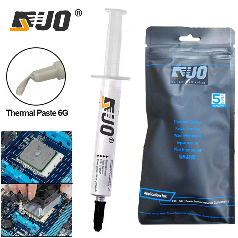 10Pcs Silicone Thermal Heatsink Compound Cooling Paste Grease Syringe for PC CPU