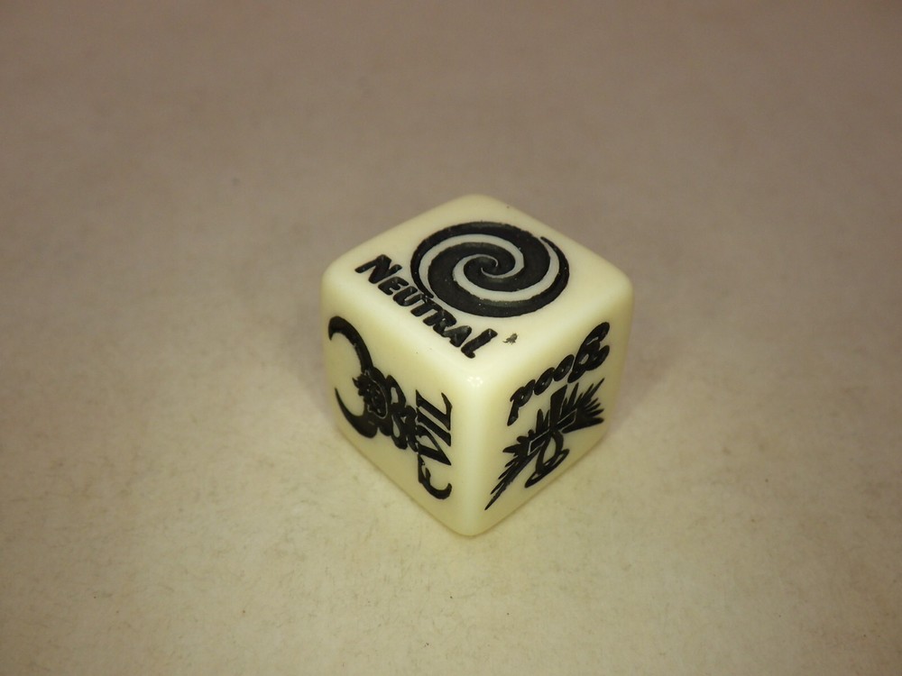 16mm Alignment D6 Good Evil Custom Engraved RPG Gaming Die Roleplay Tabletop