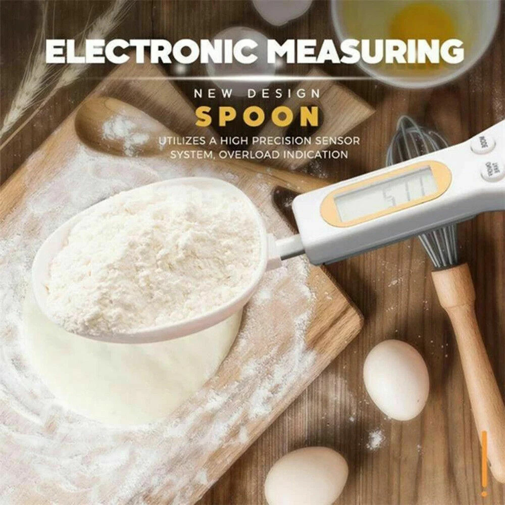 Kitchen Spoon Scale LCD Display Digital Measuring Electronic Weight Gram Scales.