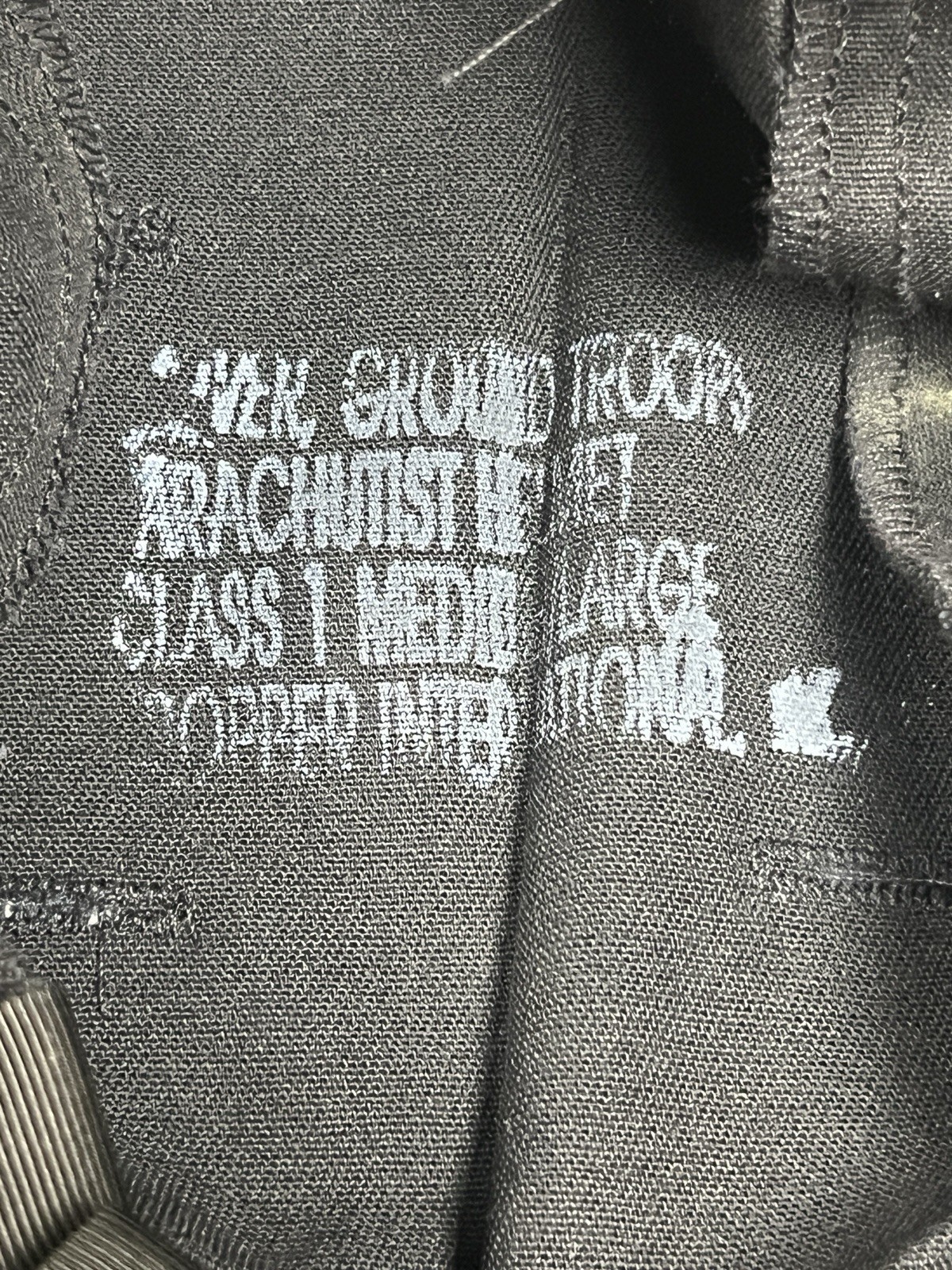 PASGT Parachutist Helmet Cover - Black - Brand New - New Old Stock - - Med/Lg