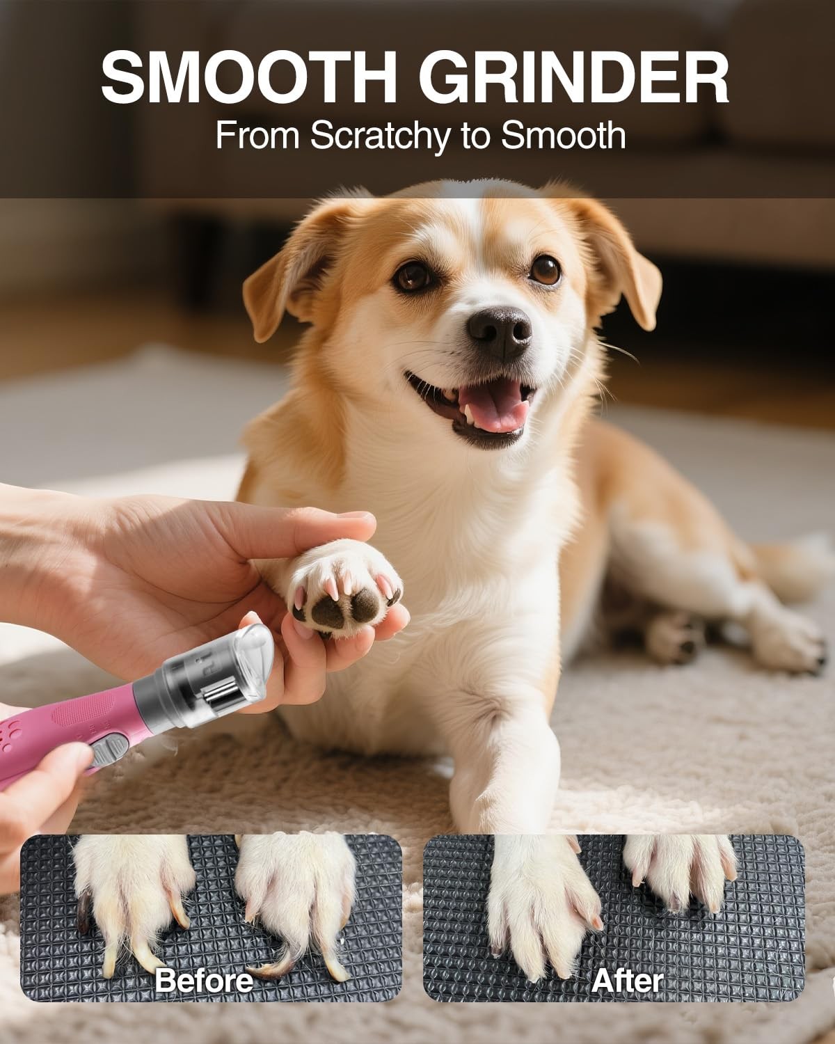 WORKPRO 6-Speed Dog Nail Grinder 70 Accessories Rotary Tool with Storage Bag New