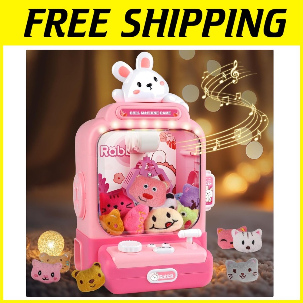 Mini Claw Machine for Kids, Lights & Sounds