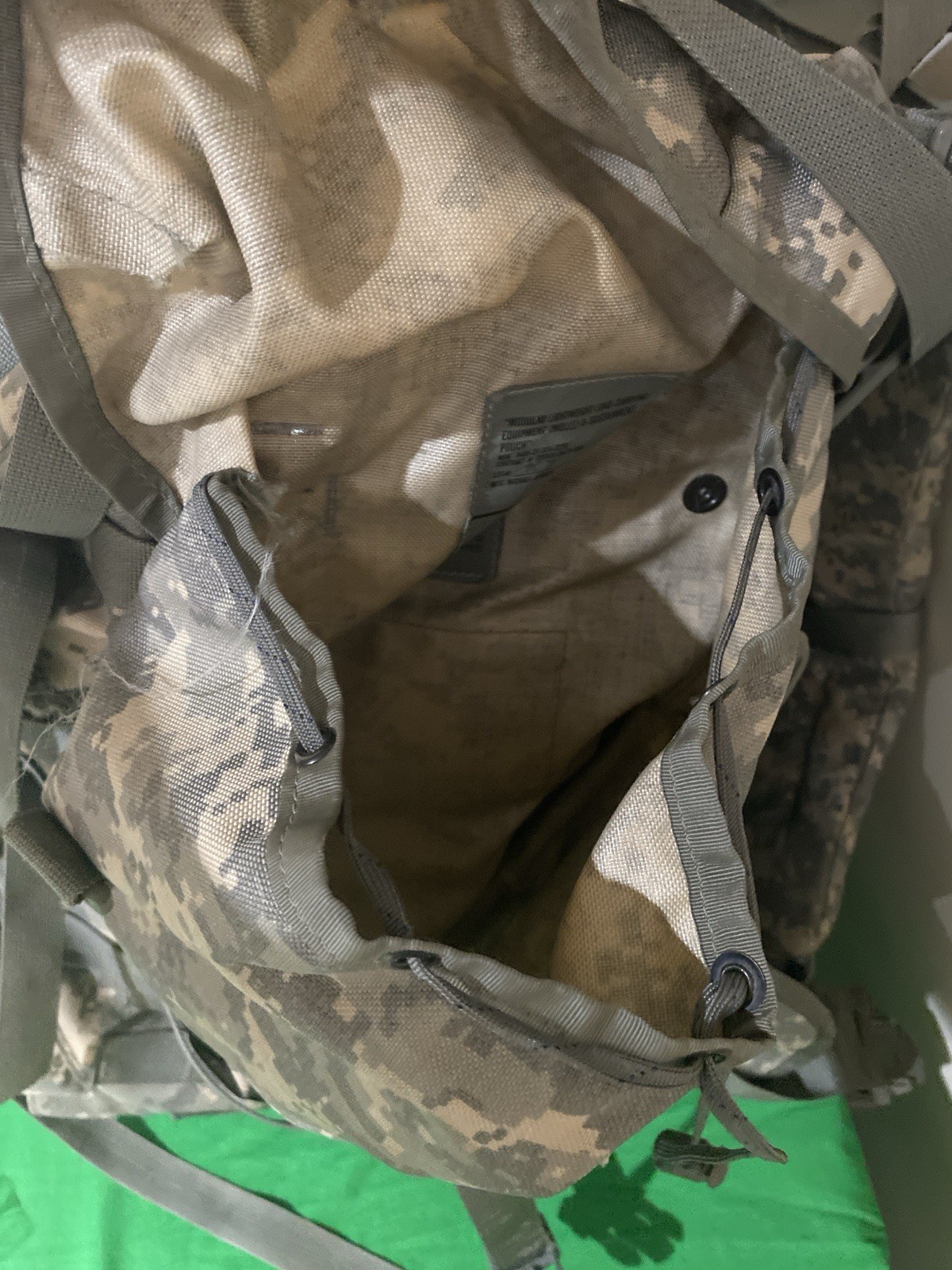 US Army MOLLE II Rucksack ACU w/ Frame & 2 Sustainment Pouches Surplus Gear