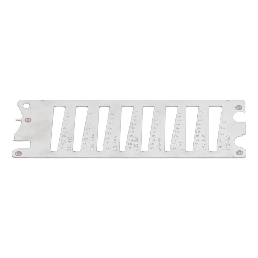 Portable Key Gauge Spring Steel Key Decoder Accuracy Key Gauge Tool Accessory