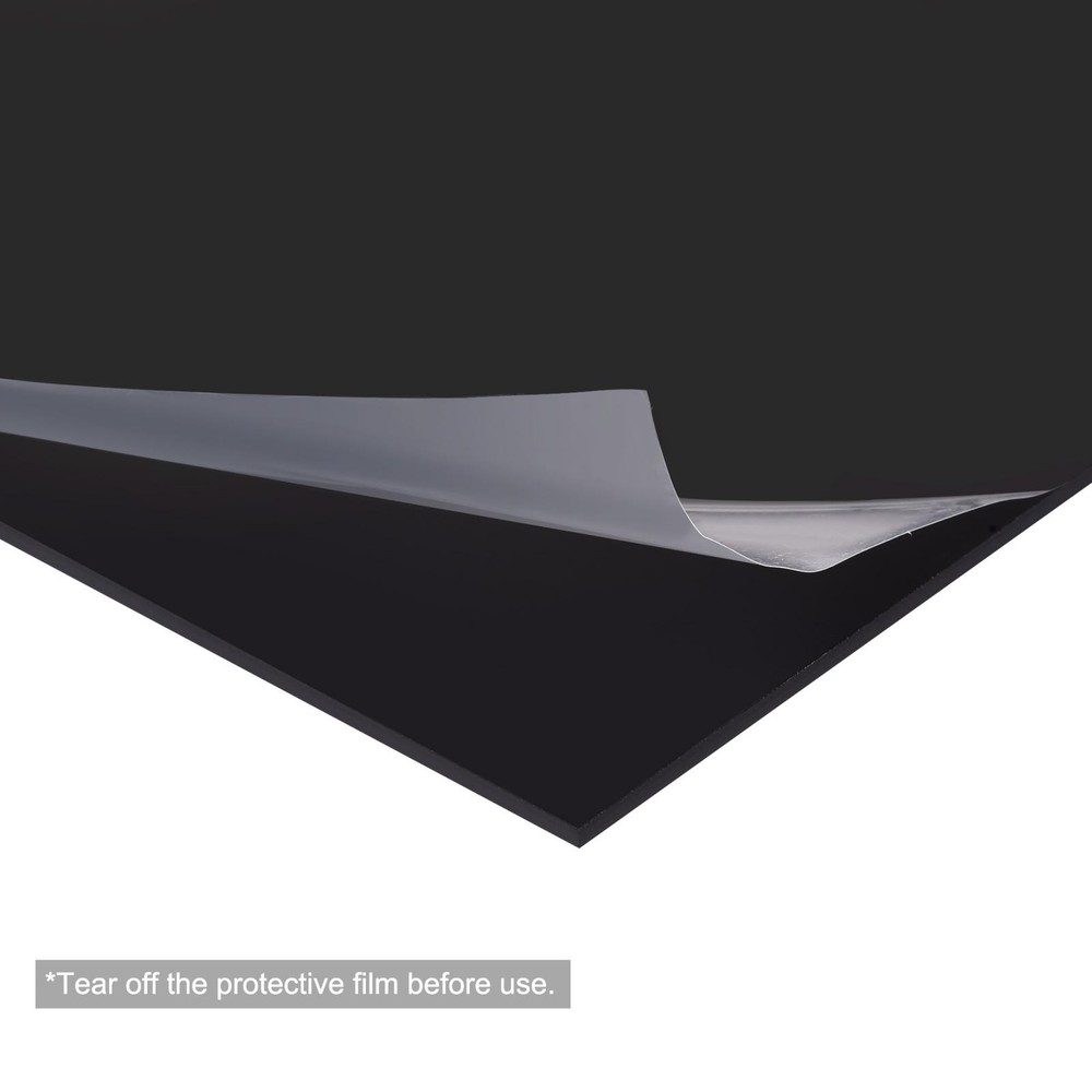 Black ABS Plastic Sheet 10x8x0.04" for Building Model, Panel, 4pcs
