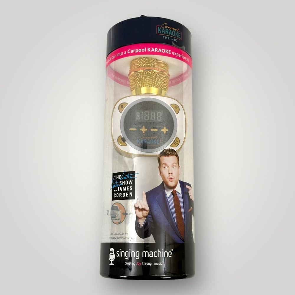 Carpool Singing Machine Carpool Karaoke The Mic Bluetooth Microphone WORKS
