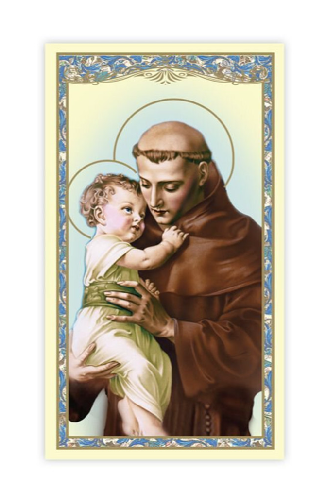 (2 copies) Unfailing Prayer to St. Anthony Holy Prayer Card Catholic Christian