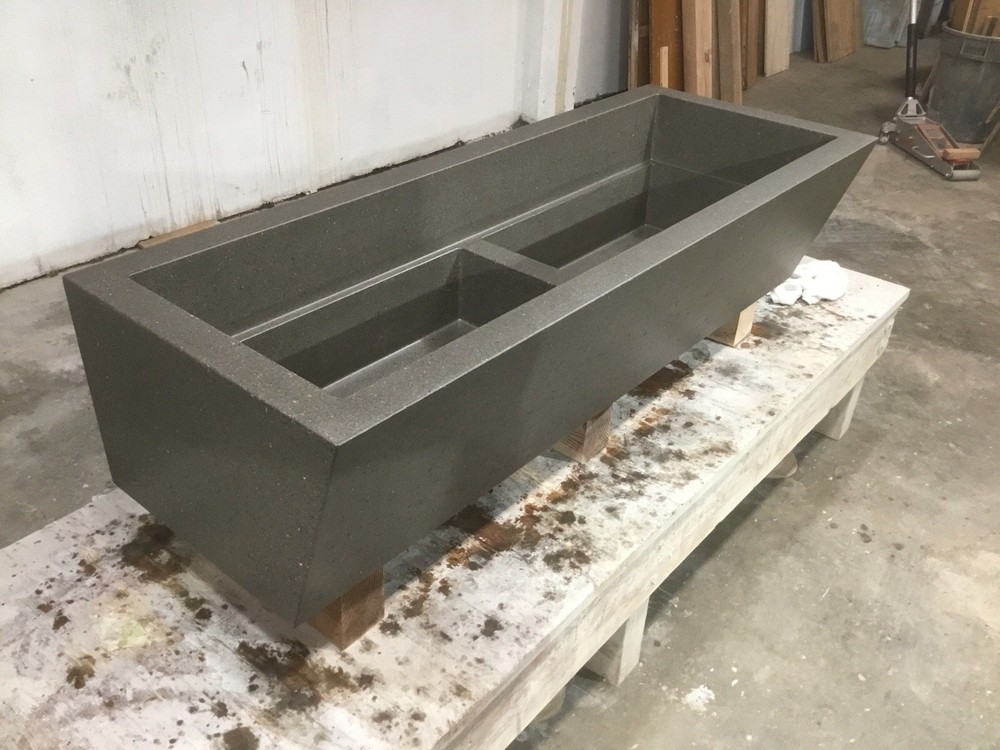 Utility sink wooden molds