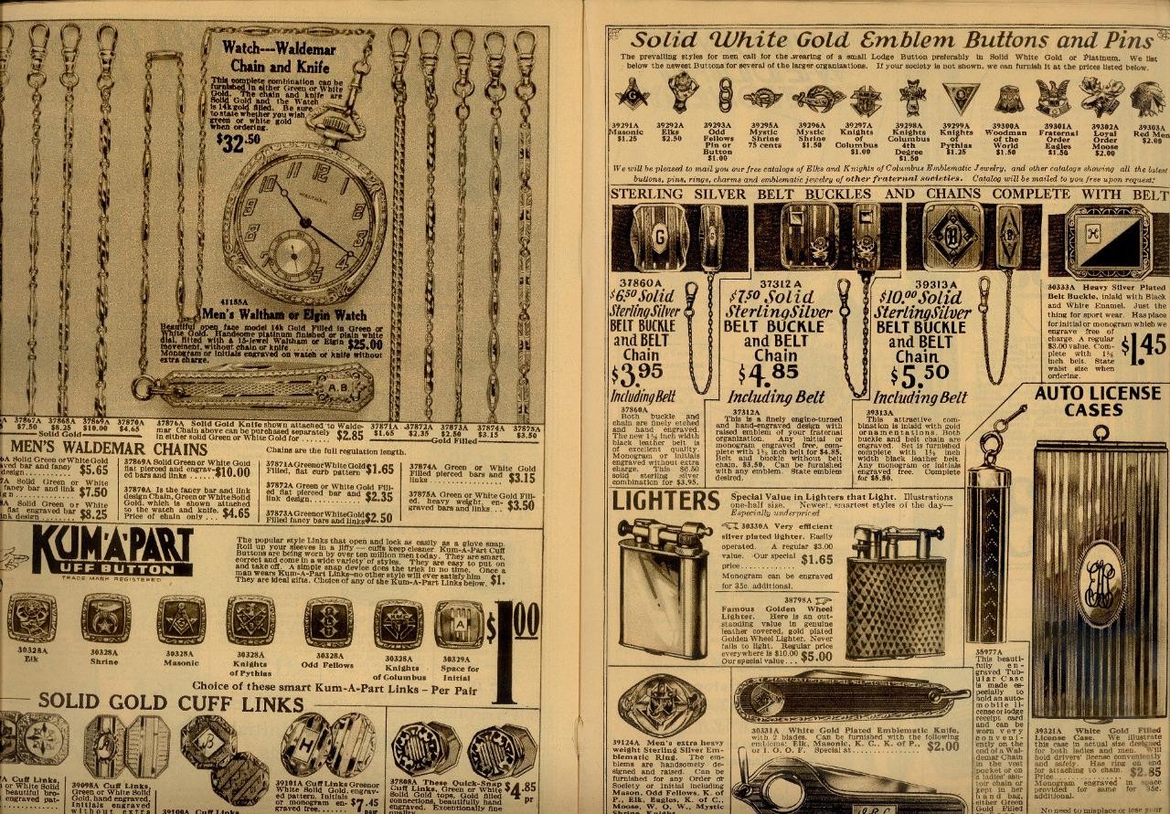 1920s Antique Catalog/Order Form "JEWELRY WATCHES SIVER PURSES CLOCKS" VG Boston