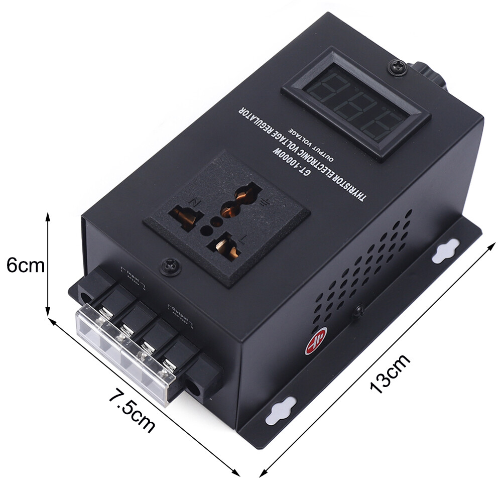 Variable Voltage Regulator Dimmer Motor Speed Controller AC 110V 10000W SCR NEW