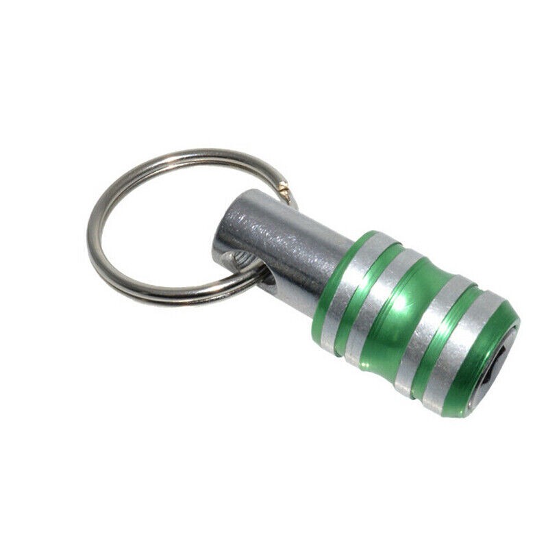 5 Pcs 1/4" Hex Shank Quick Release Key Chain Screwdriver Bit Holder Bits Set e