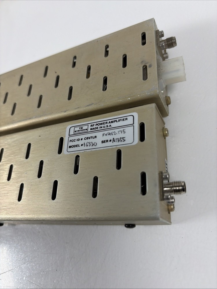 TE Systems RF Power Amplifier Model 16330 Pair