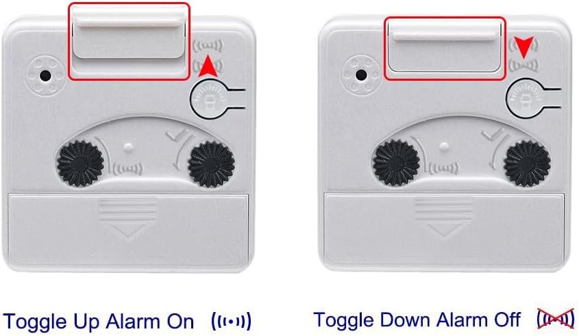 Snooze and light function, silent silent-ticking analog quartz clock (white)