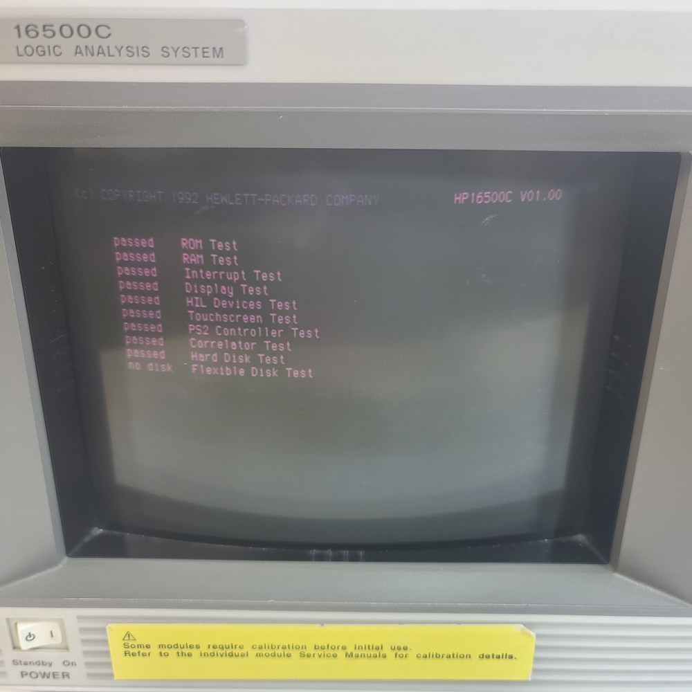 HP 16500C Logic Analysis System Mainframe w/ 16552A Module & 16522-61601 Cables