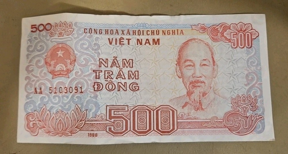 1988 Vietnam 500 Dong Note