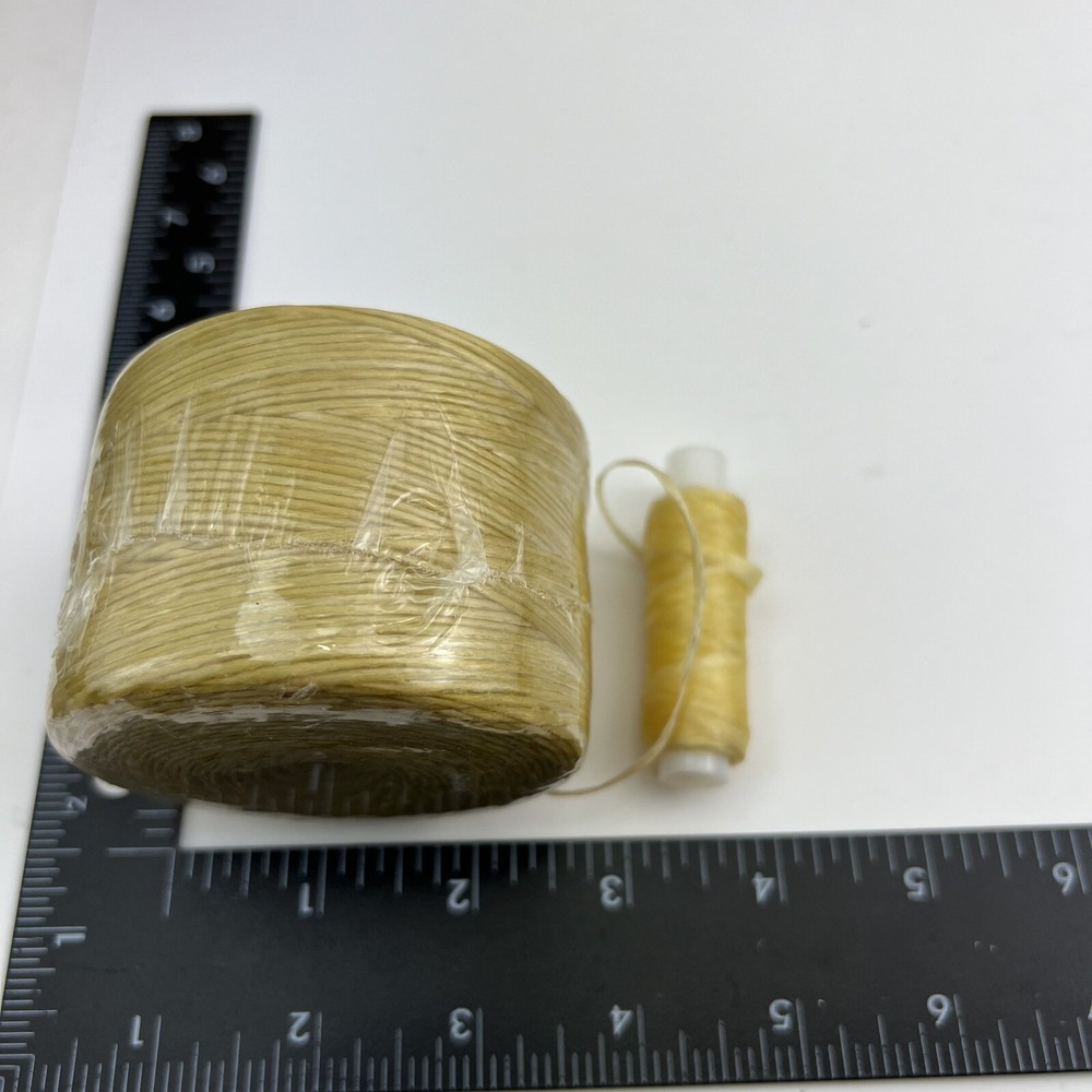 1 Roll Natural Waxed Beading Thread Spool Artificial Wax Leather Craft