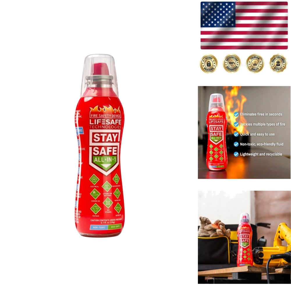 All-in-1 Portable Fire Spray - Safe for Electrical Fires, Eco-Friendly Solution