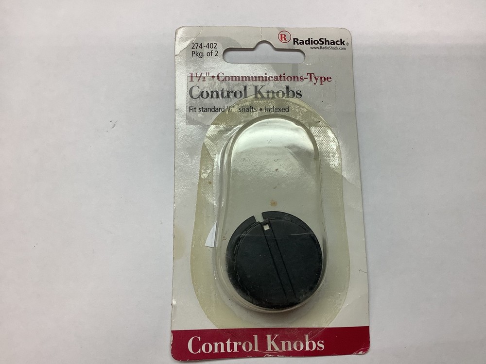 Radio Shack #274-0402 Communications-Type Control Knobs 1 1/2" Pkg 1   NEW
