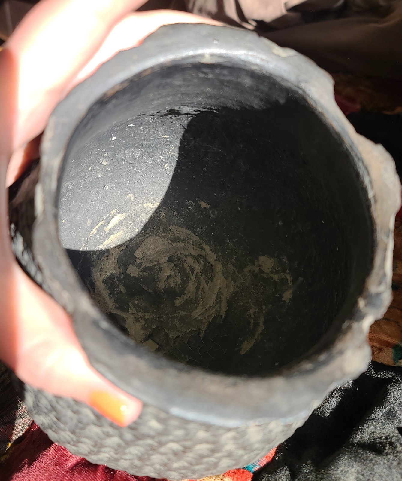 Ancient Anasazi Corrugated Olla Pot Jar Vessel 7" Tall Native American Artifact