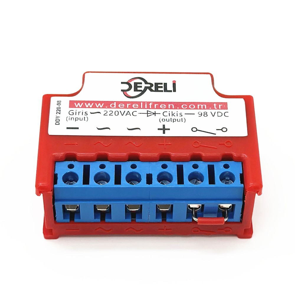 1pc DERELI DDY 220-98 input 220VAC output 98VDC Half-Wave Brake Rectifier module