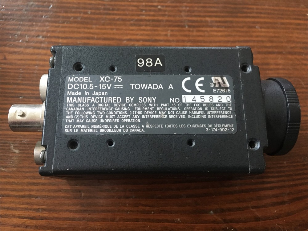 Towada Sony XC-75 CCD Video Camera Module Microscope / Security C-Mount