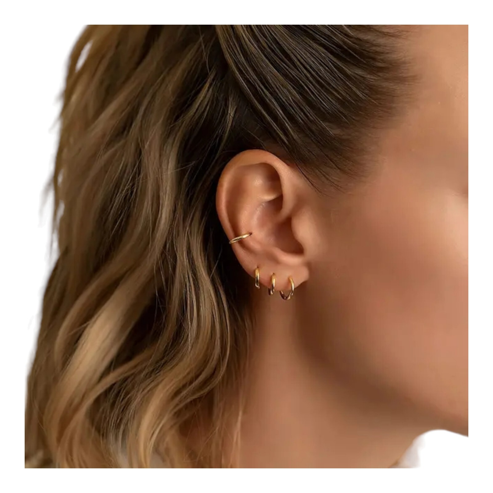 Stainless Steel Huggie Hoop Earrings Unisex Fashion Jewelry For Women, Men