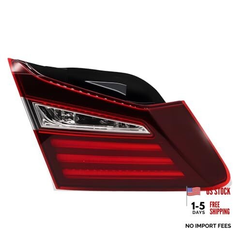 Tail Light Assembly Left Side Compatible with Accord 2016 2017 Driver Rear