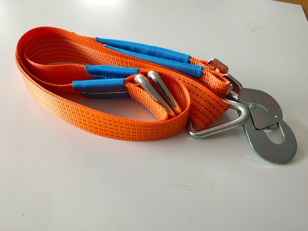 Orange Winching Assistance Straps Webbing Winch Brother - Even Pull System