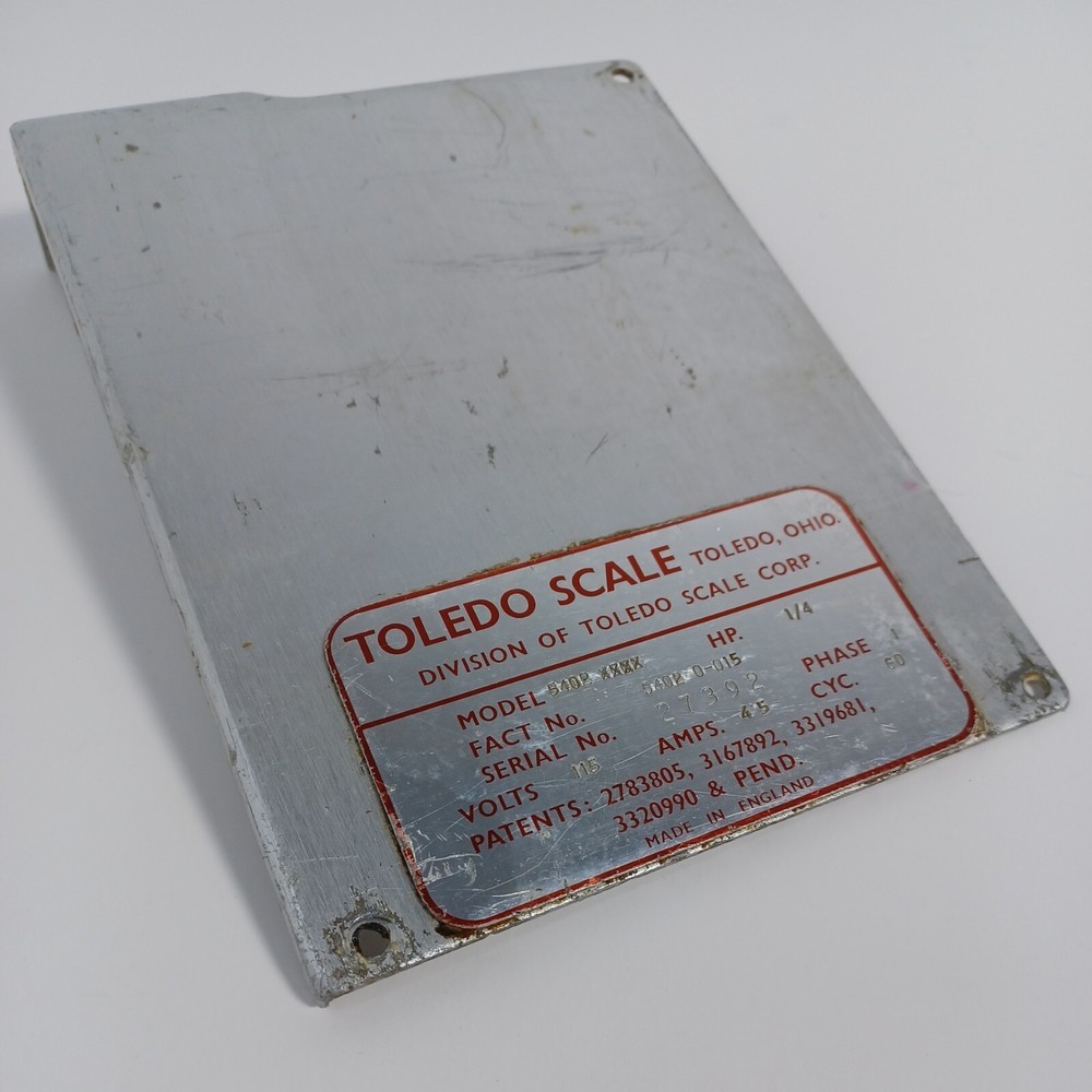Authentic Toledo 5402 Slicer Model Plate Part  -Only -