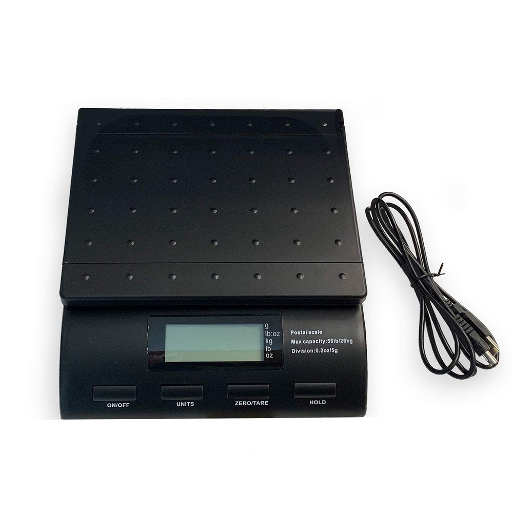 Digital 50 lb x 0.2 oz Postal Table Shipping Mail Scale with Large Display, E...