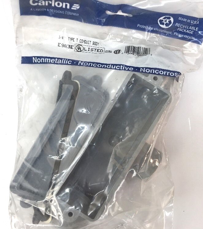 CARLON E983E 3/4" Type T Nonmetallic Conduit Body