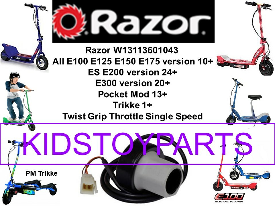 Razor E100 E125 E150 E200 E300 eSpark PM E2 Trikke Twist Grip Throttle 47" LONG
