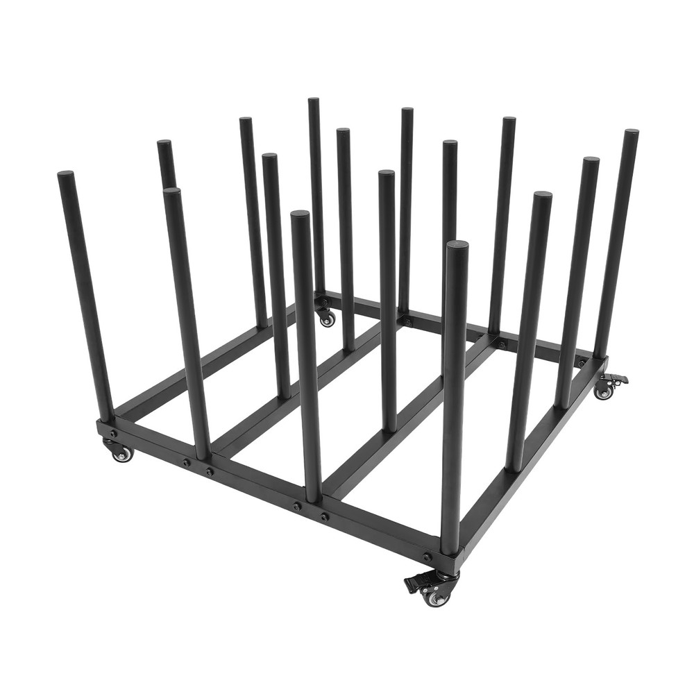 Mobile File Roll Organizer with 16 Rods for Efficient Storage