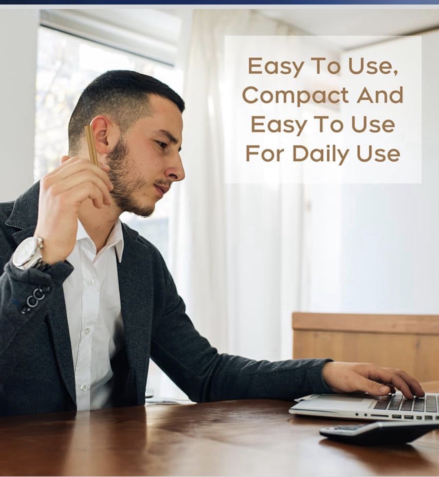 No Smoke Air Inhaler + 100% Natural Plant Essential Oil 16 DoubleMint Inner Core