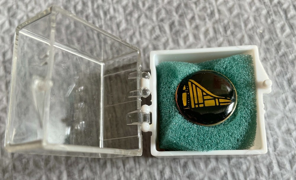 Grumman Aerospace Space Shuttle WING Tie Tac In Plastic Case