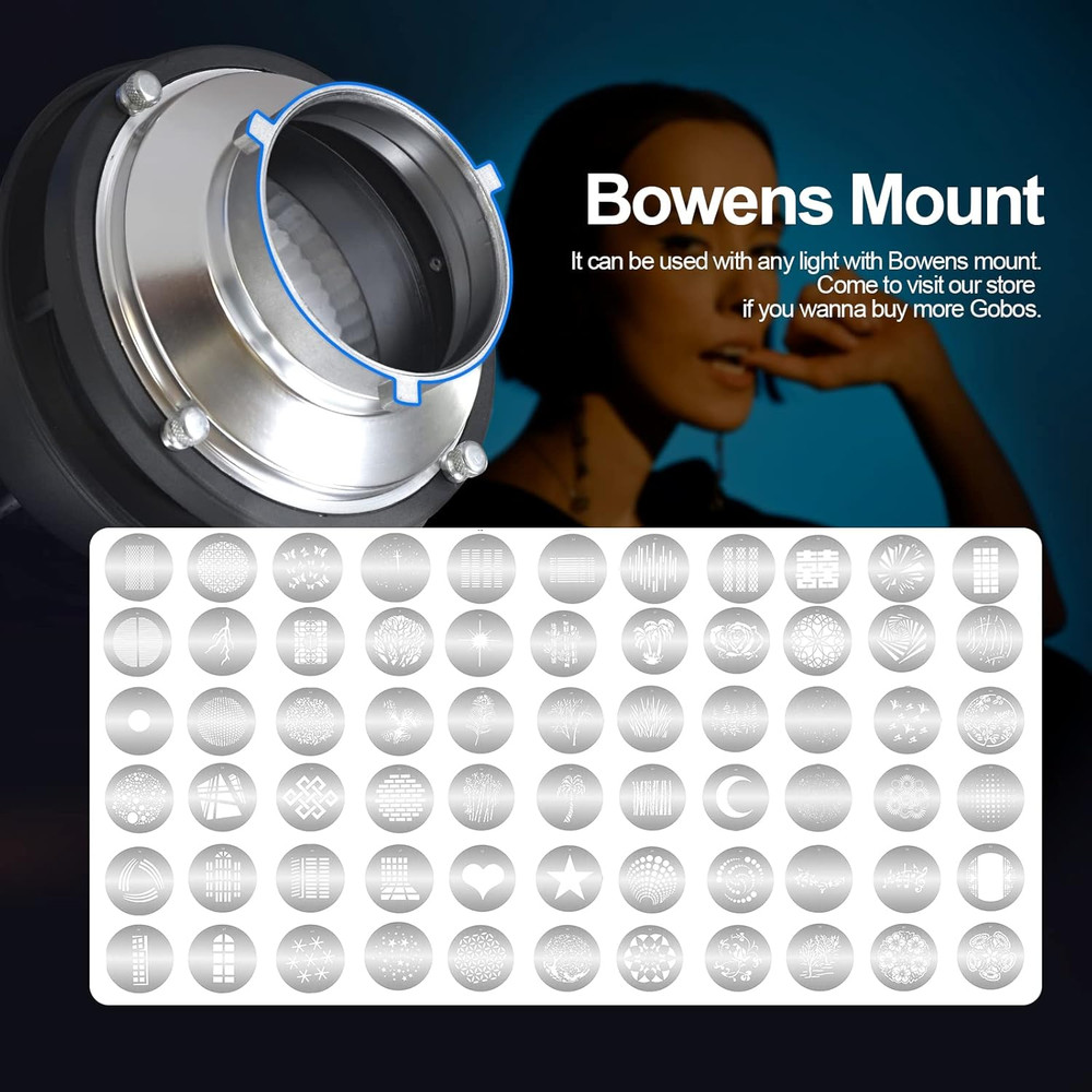 Bowens Mount Optical Snoot Conical, Flash Projector Attachment, Spotlight Snoot