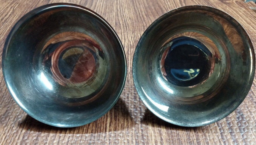 PAUL REVERE Reproduction Silver Plate 4" Bowl by Oneida Made in USA set of 2