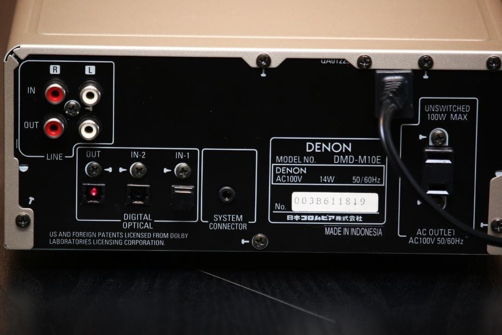DENON DMD-M10E MiniDisc Recorder MD Deck MD Player Maintenance completed