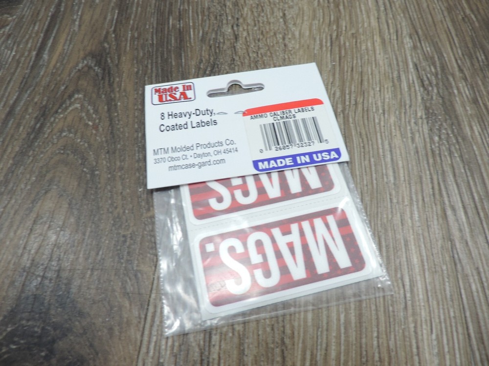 Ammo Can Caliber Labels 8 Pack MAGS CLMAGS