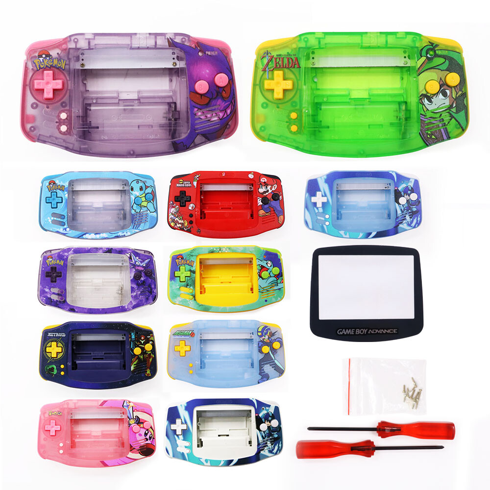 NEW Customized UV Printed Full Housing Shell Case Complete Kit for Nintendo GBA