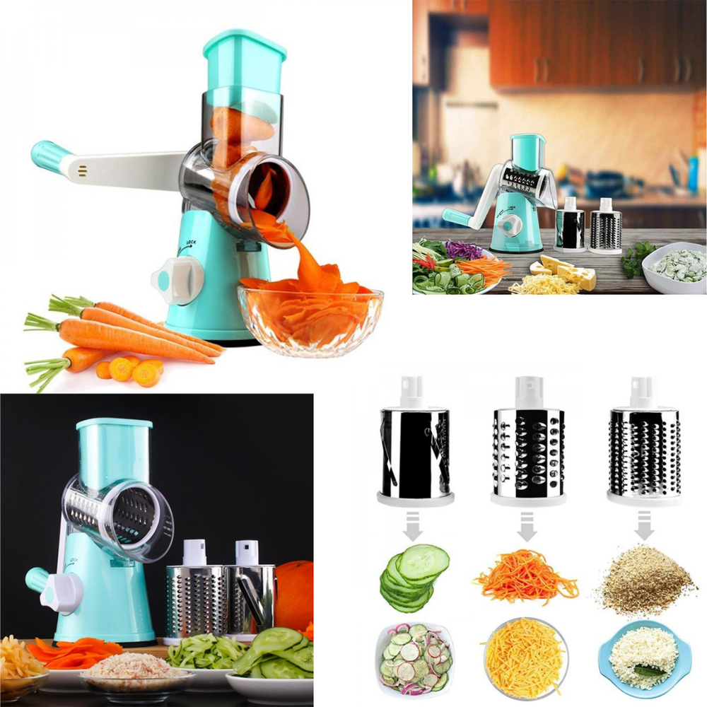 Manual Rotary Cheese Grater with Handle