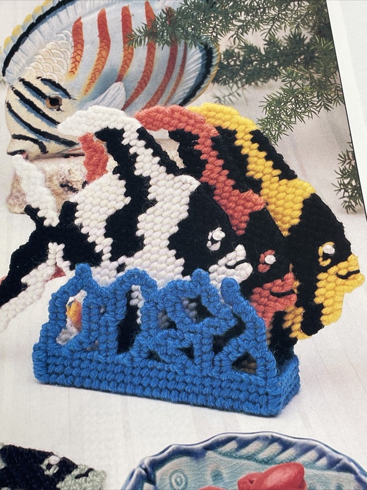 Tropical Fish Set Coasters Annie's Plastic Canvas Pattern