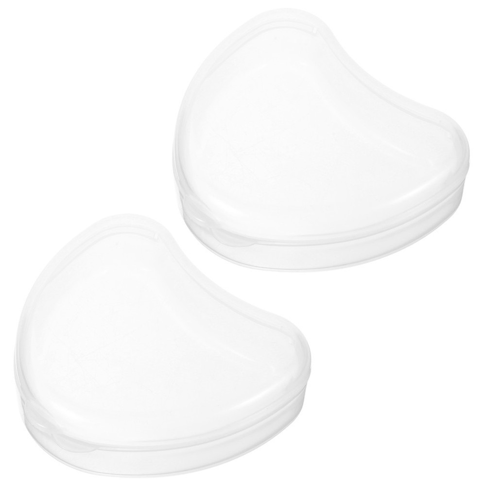 2 Pcs Small Denture Container Retainer Organizer Compact Holder Carrying Case