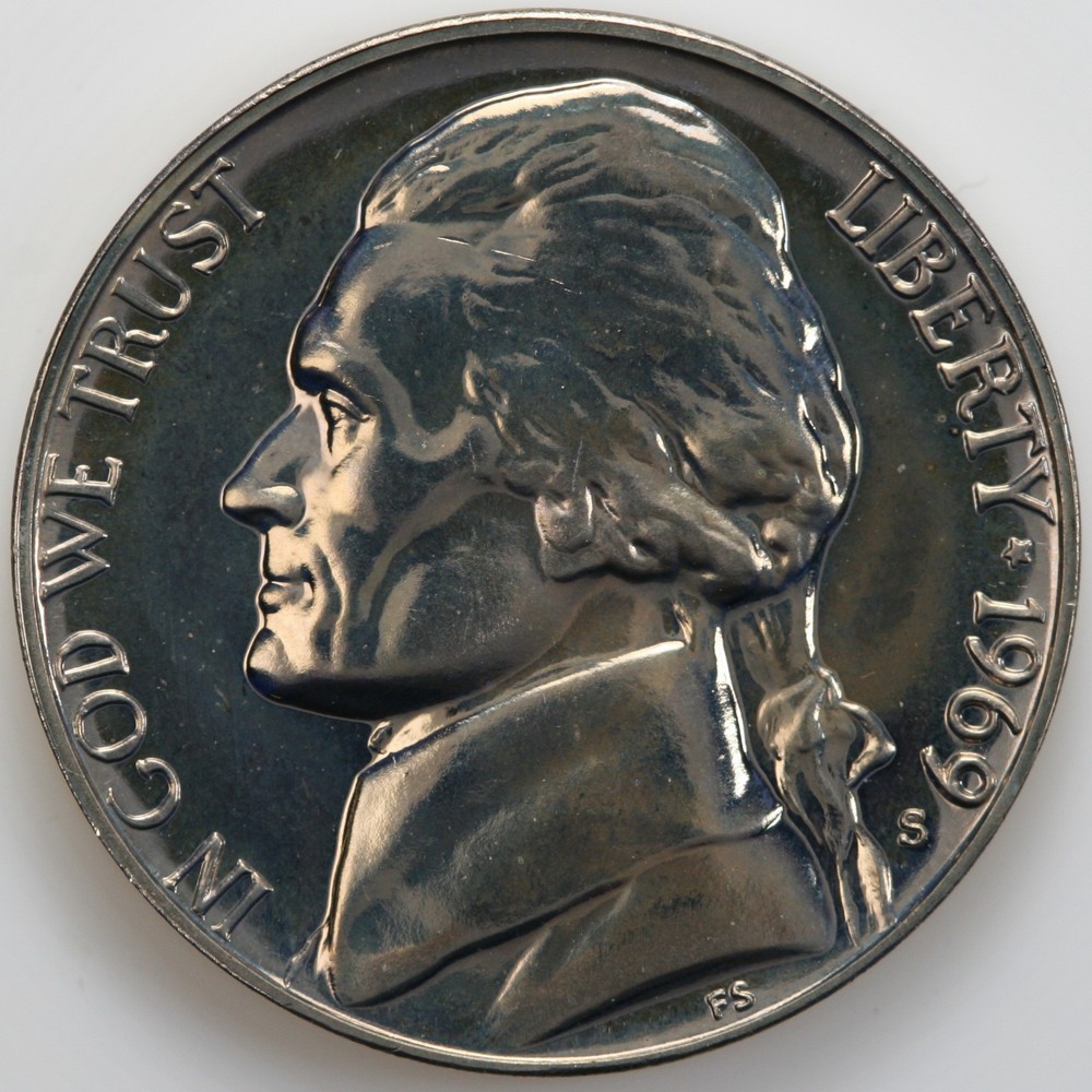 1969 S Gem Proof Jefferson Nickel
