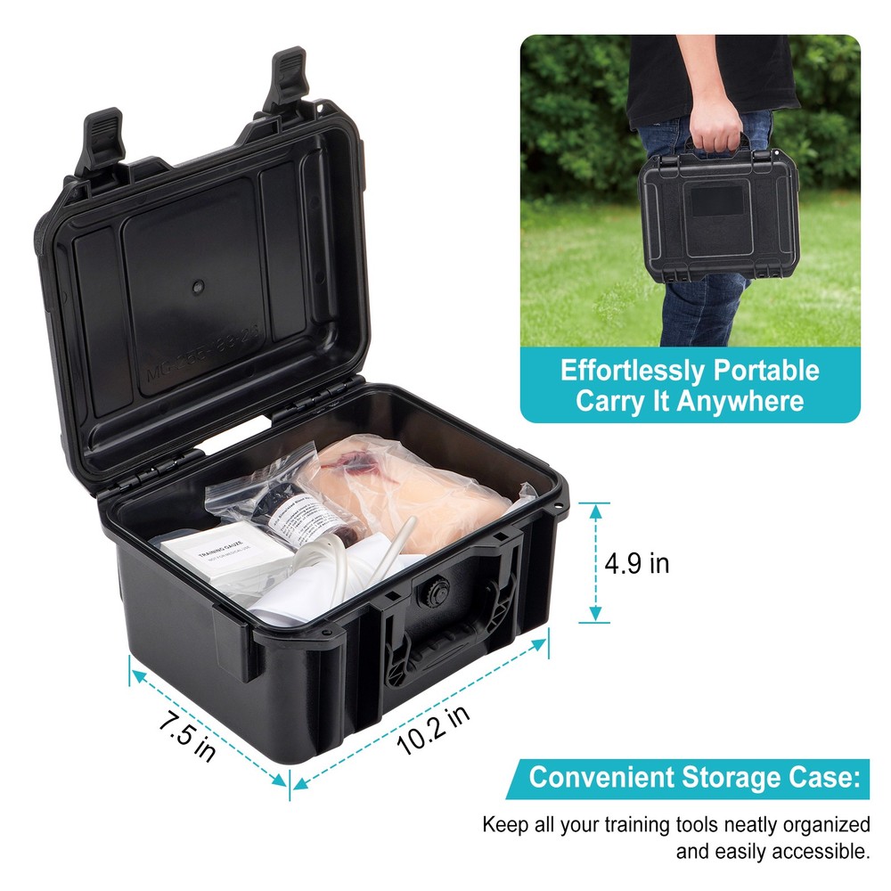 Wound Bleed Kit Wound Trainer First Aid Trainer Bleeding Trainer Kit Plastic Box