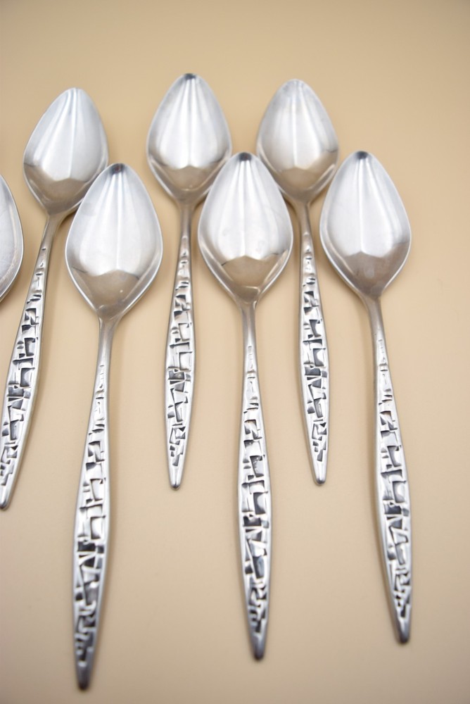 48pc Lyon Cortez Aztec Flatware Set Knives Serving Spoon Dinner Forks Tablespoon