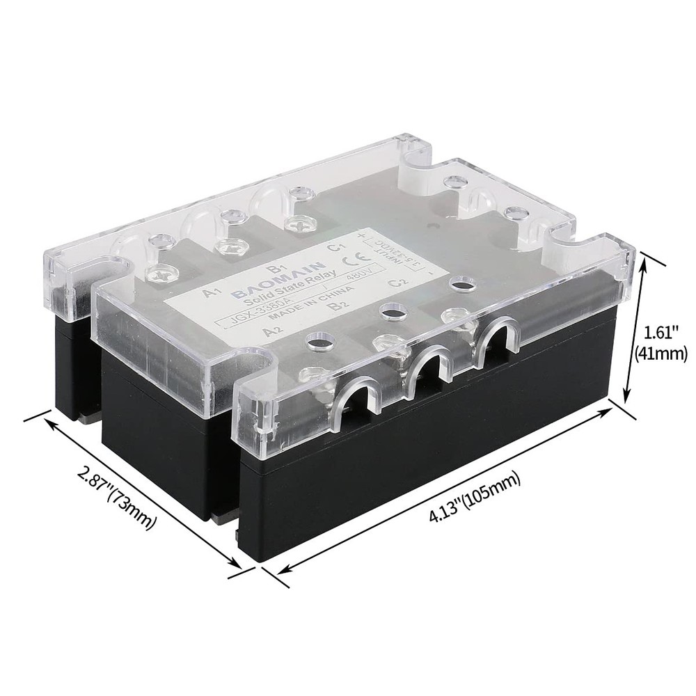JGX3380A 3 Phase Solid State Relay 432V DC Input 480VAC 80A Output DC/AC
