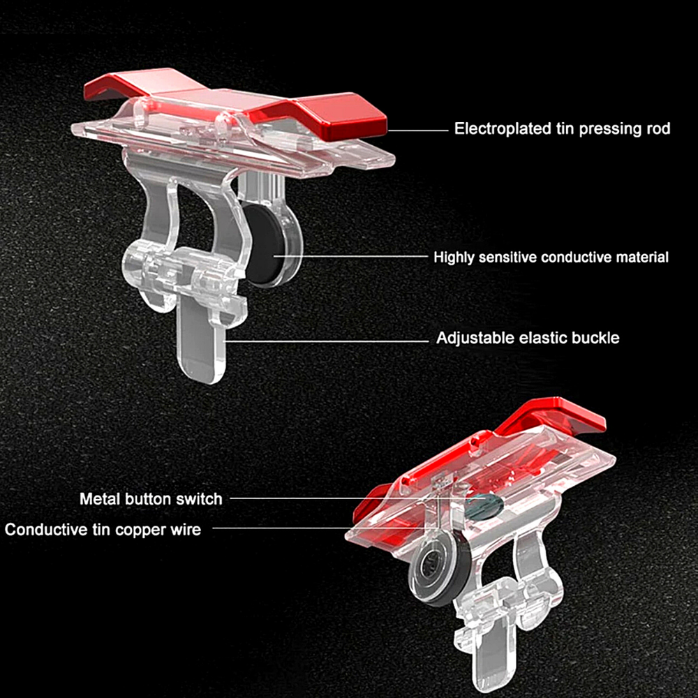 Mobile Cell Phone Game Controller Gamepad Joystick Fire Trigger Button For PUBG
