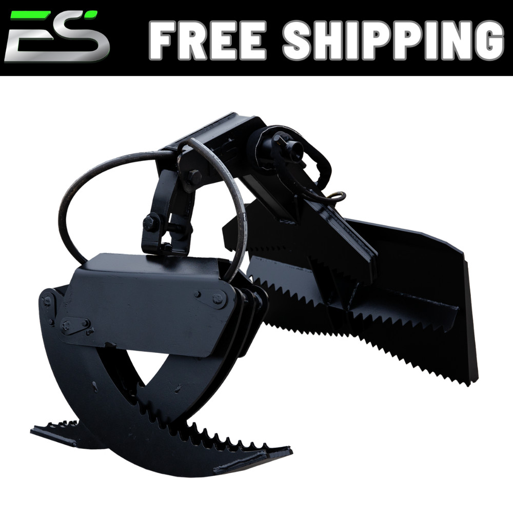 Mini Bobcat Log Grapple - Manual Rotation