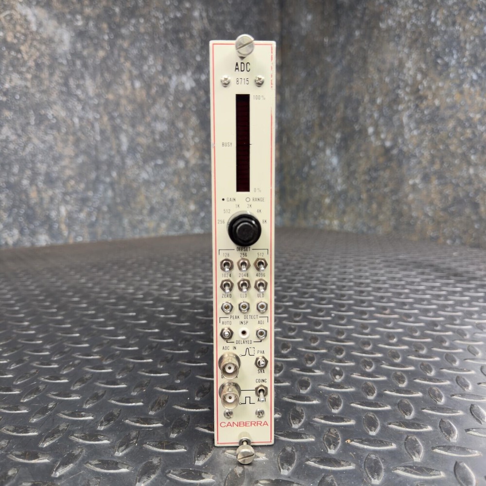 NIM BIN Module Canberra 8715 ADC Converter for Spectroscopy